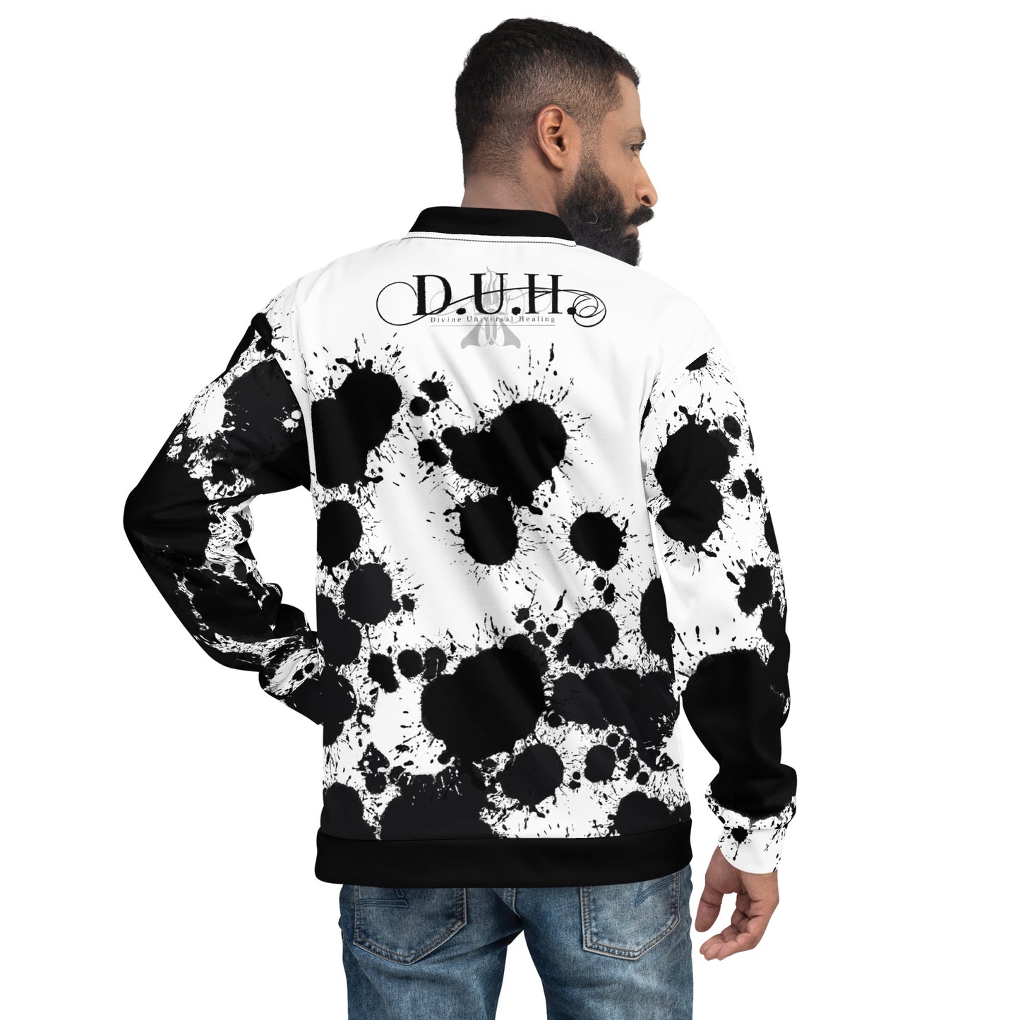 1 B/W 2 Bomber Jacket