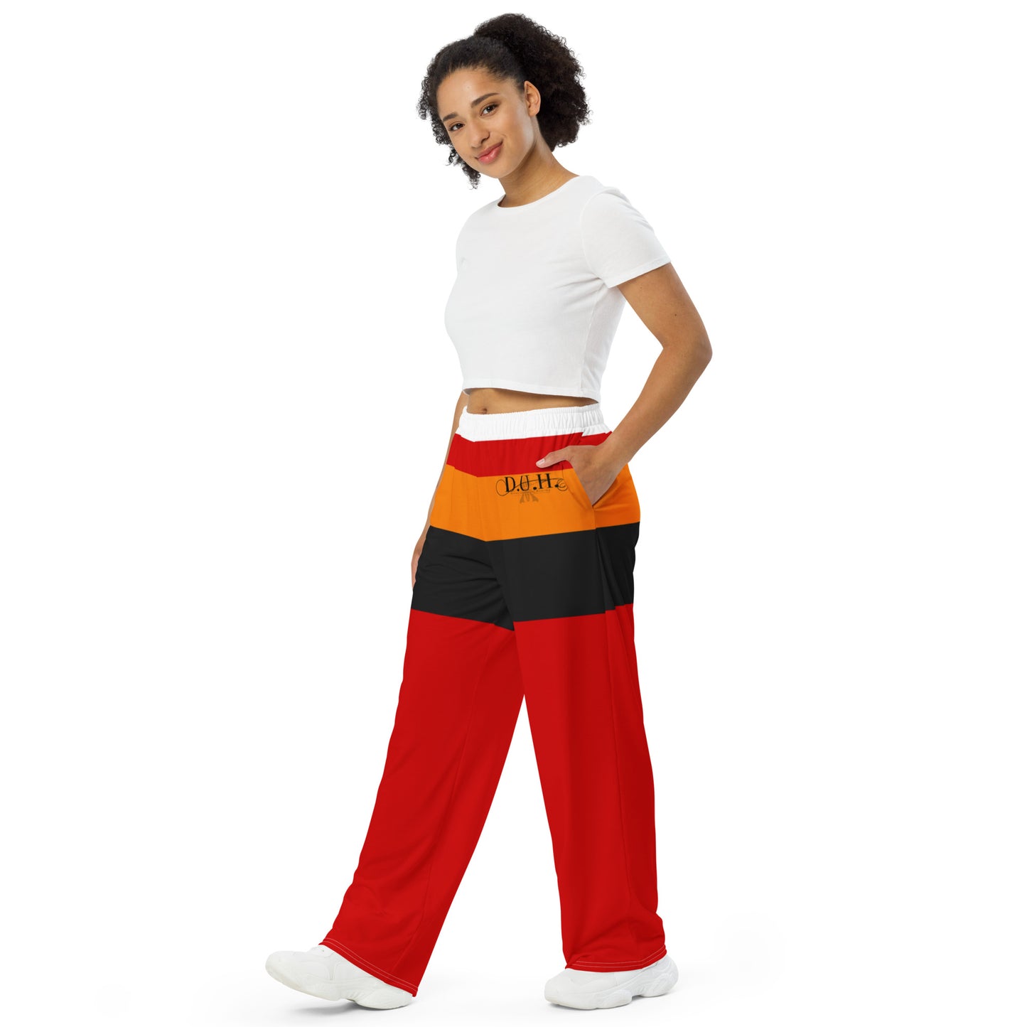 10 So Orang All-over print wide-leg pants