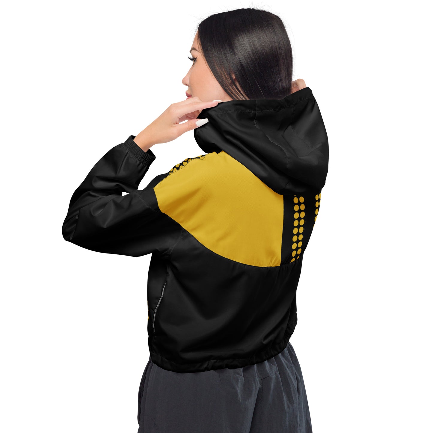 11 Women’s cropped windbreaker