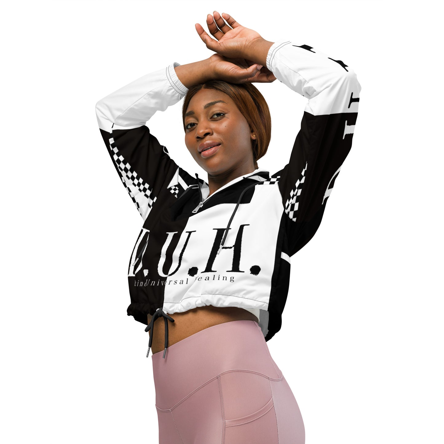 1 B/ W Women’s cropped windbreaker