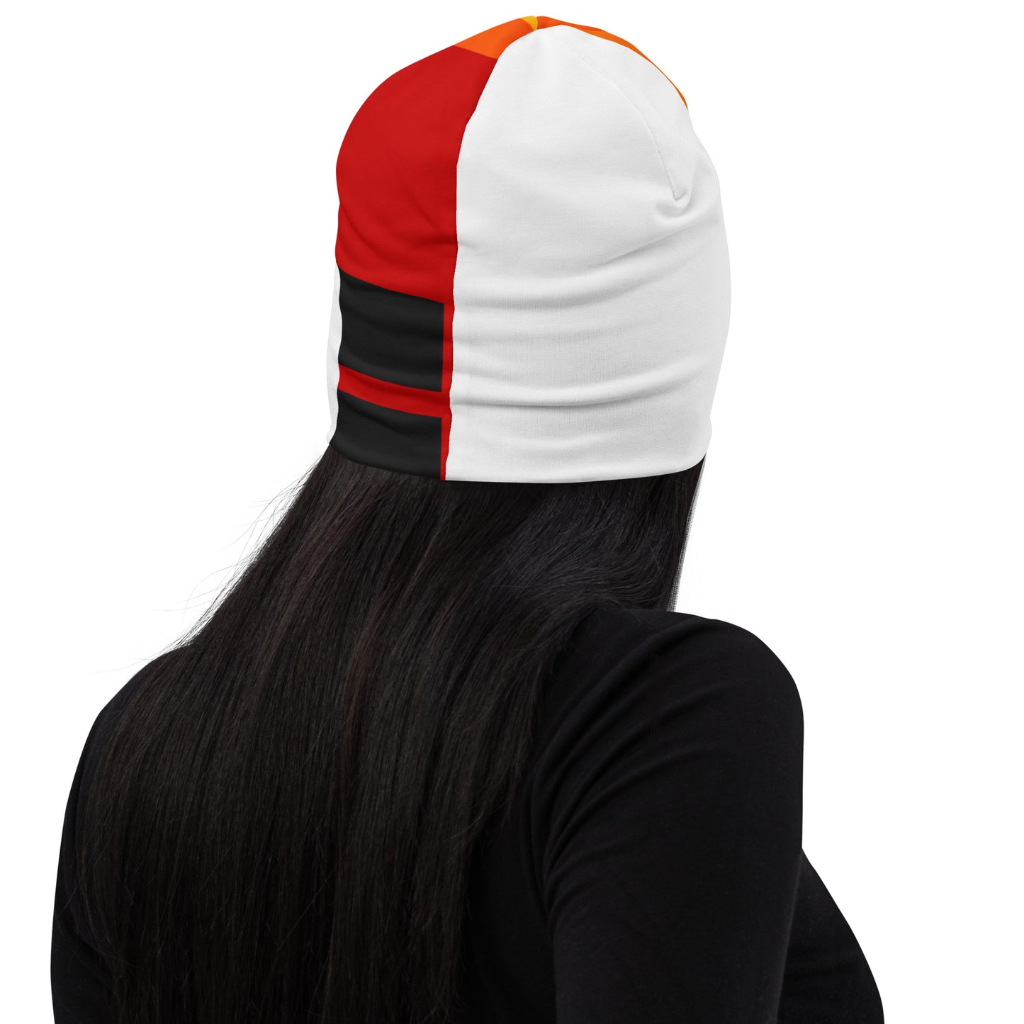10 So Orange All-Over Print Beanie