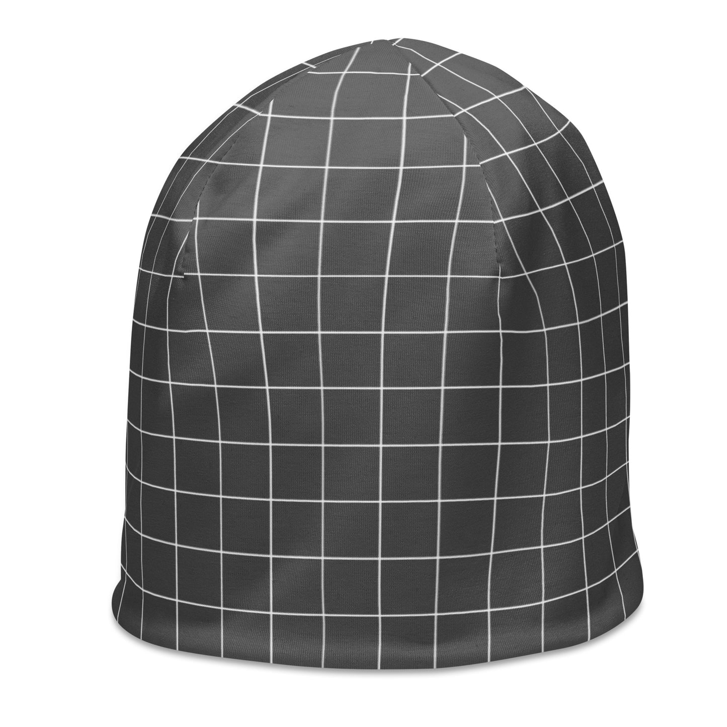 DUH B Gray All-Over Print Beanie