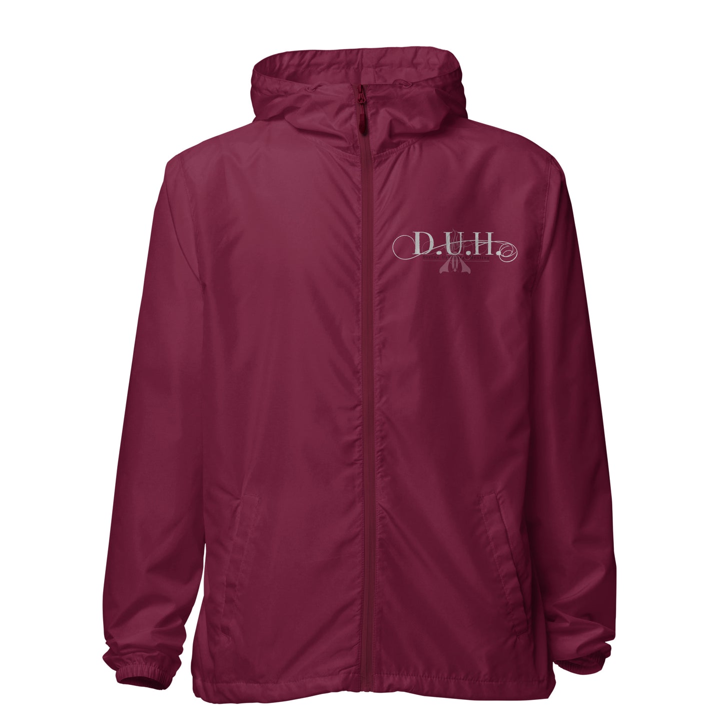 1 B/W lightweight zip up windbreaker
