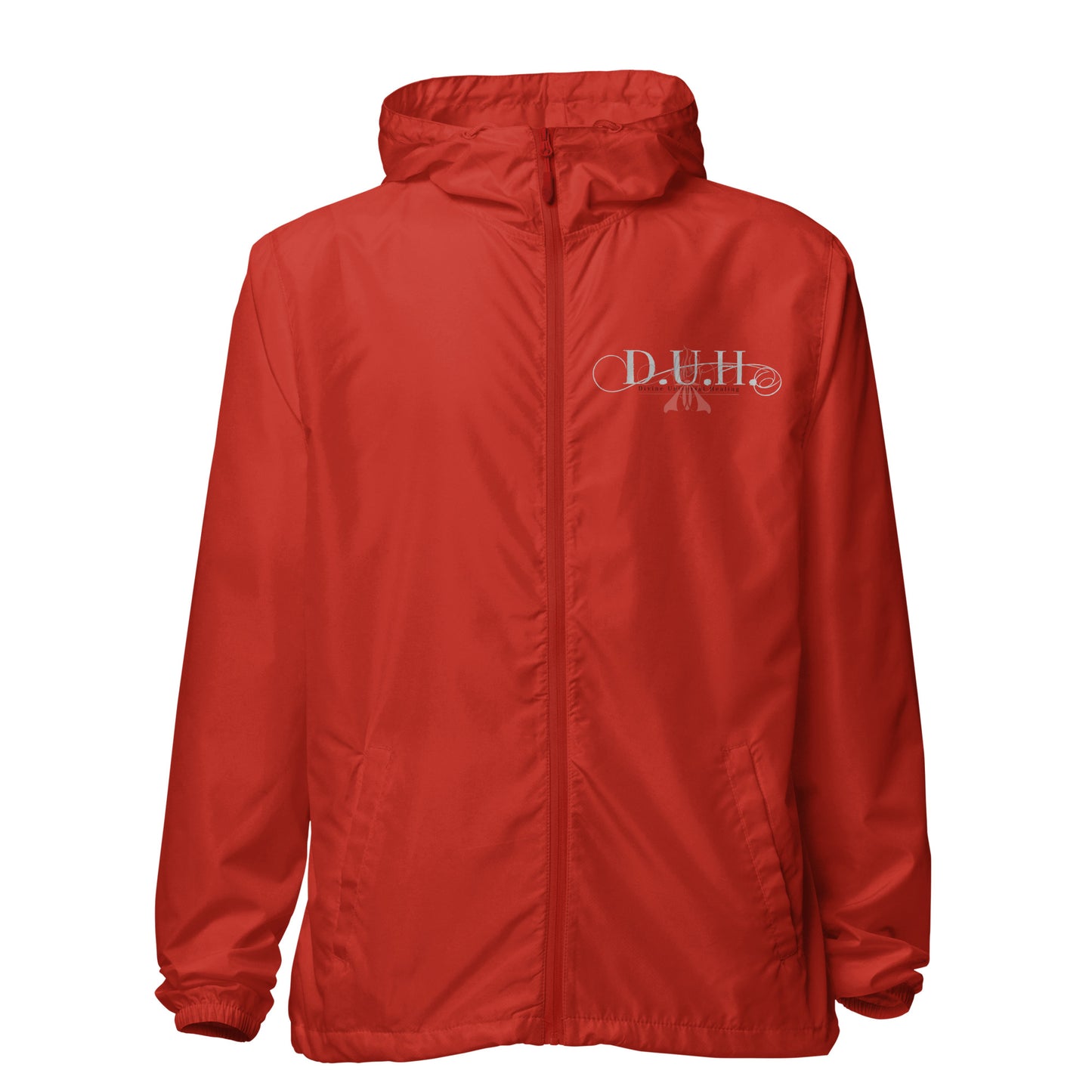 1 B/W lightweight zip up windbreaker