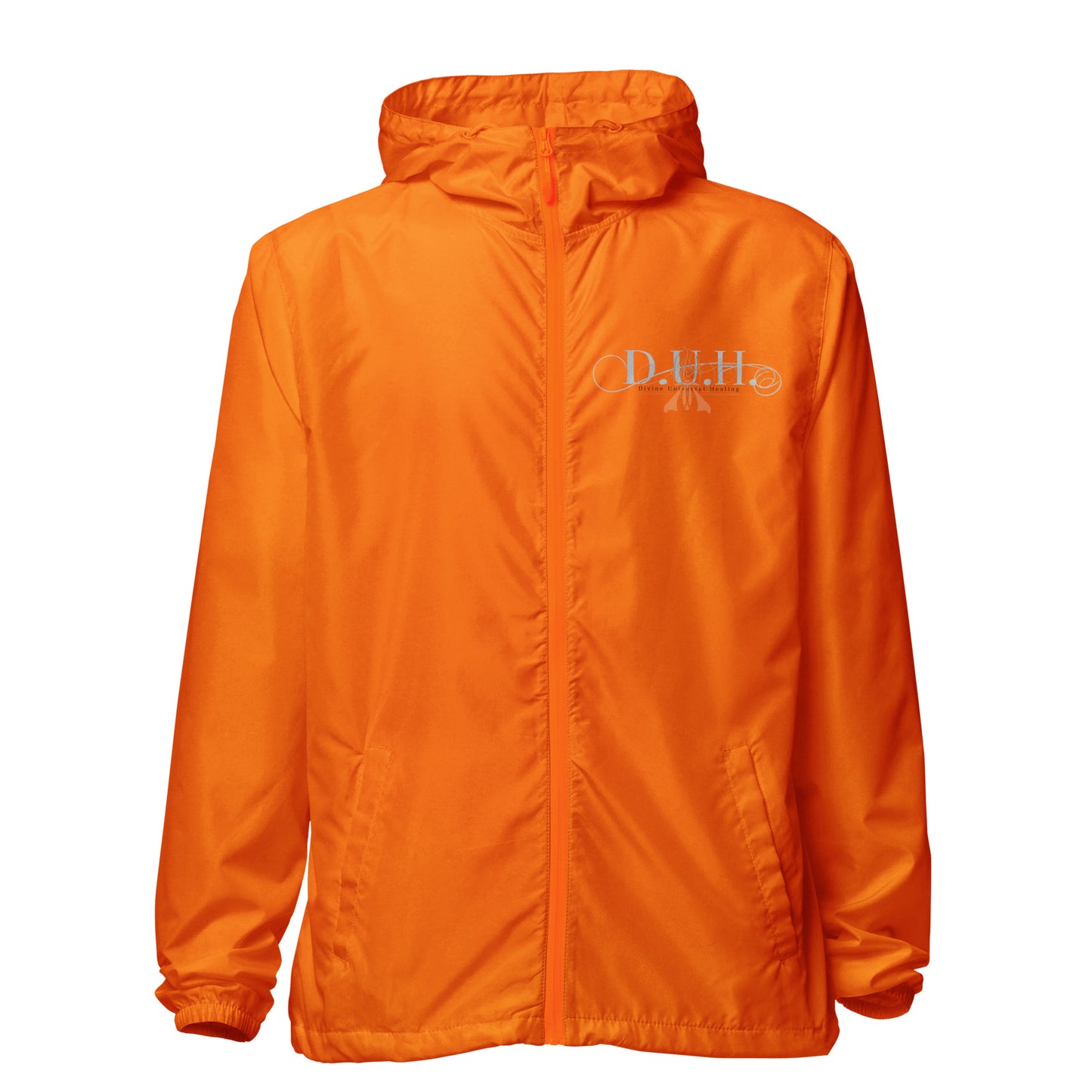 1 B/W lightweight zip up windbreaker