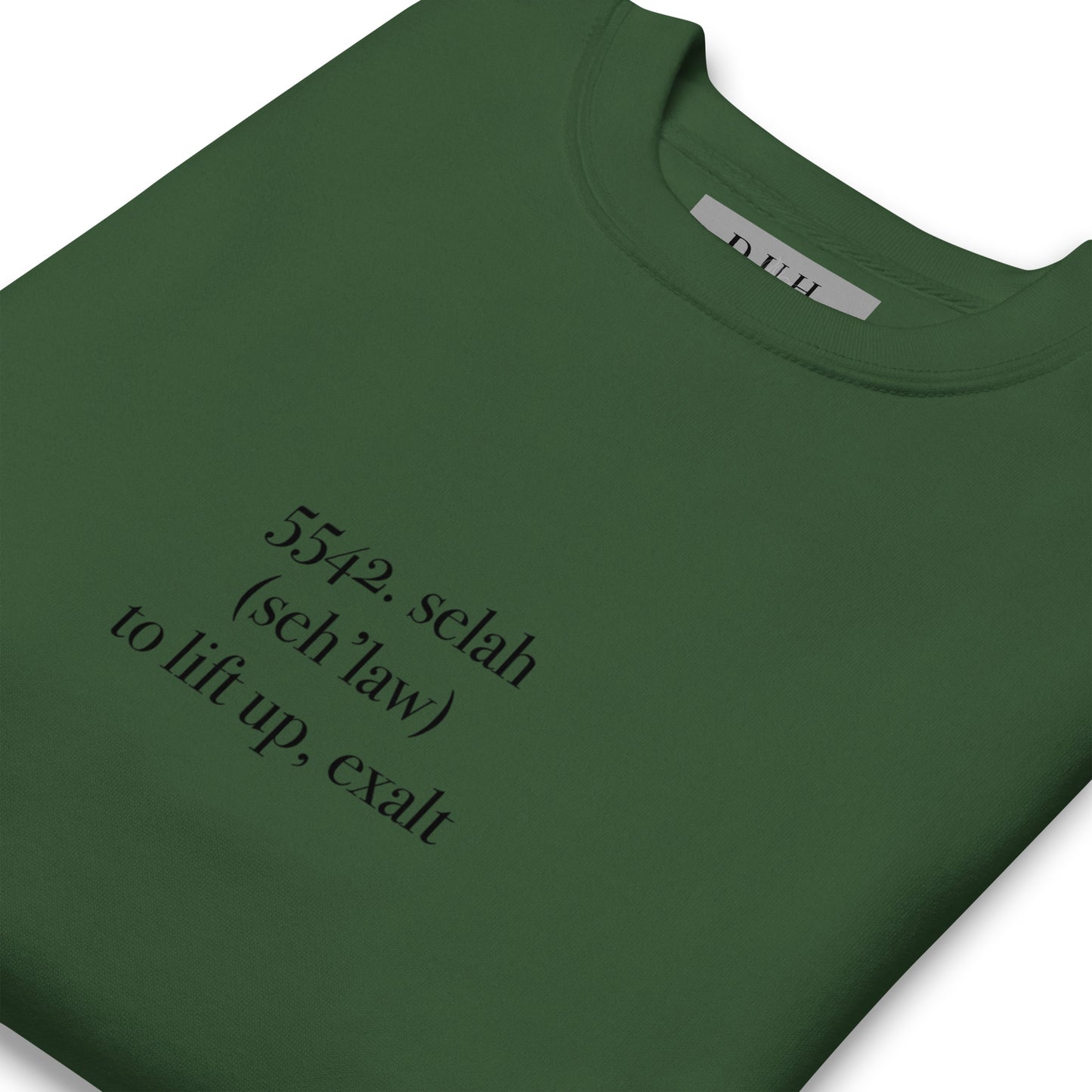DUH Gallery Selah Premium Forêt Verte Sweatshirt