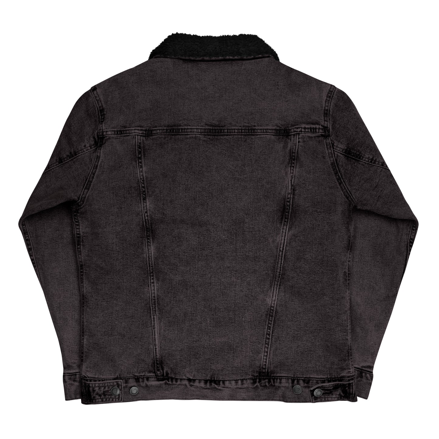 1 B/W Black denim sherpa jacket