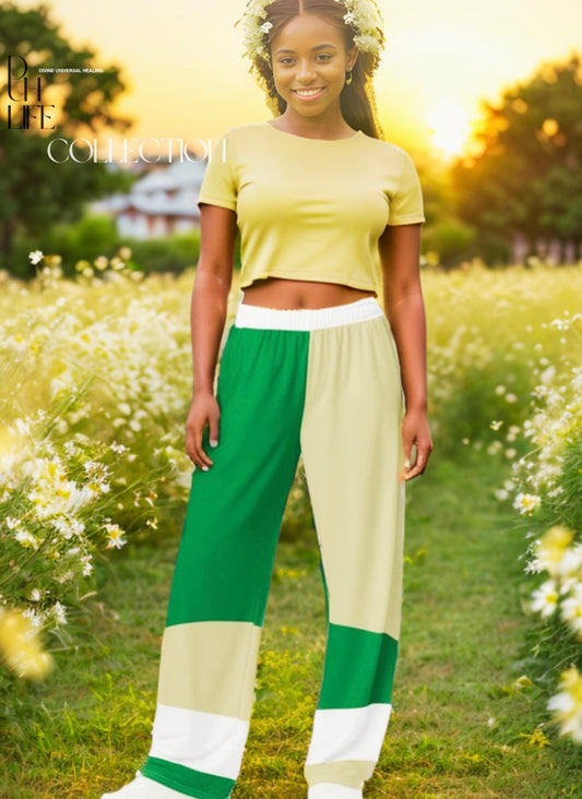 DUH Gallery Selah All-over print wide-leg pants
