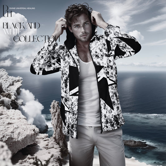 1 B/W Men’s windbreaker