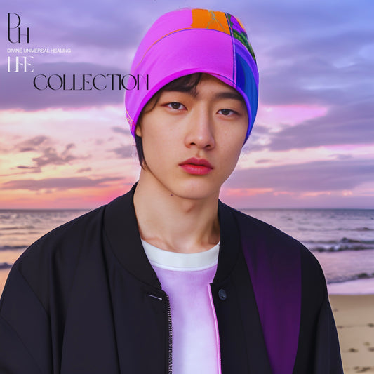 8 DUH Gallery purple All-Over Print Beanie