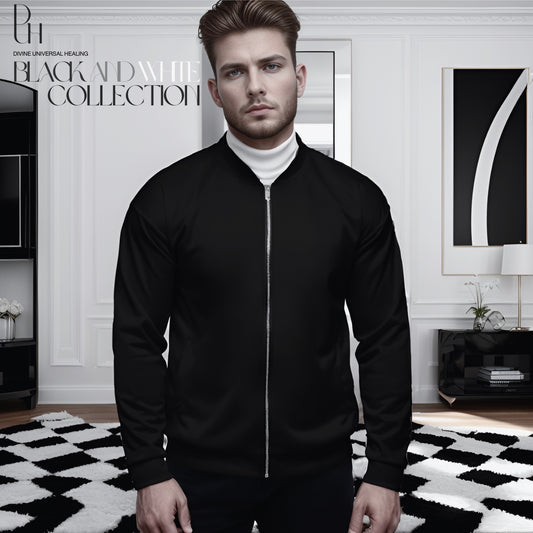 1 B/W Bomber Jacket