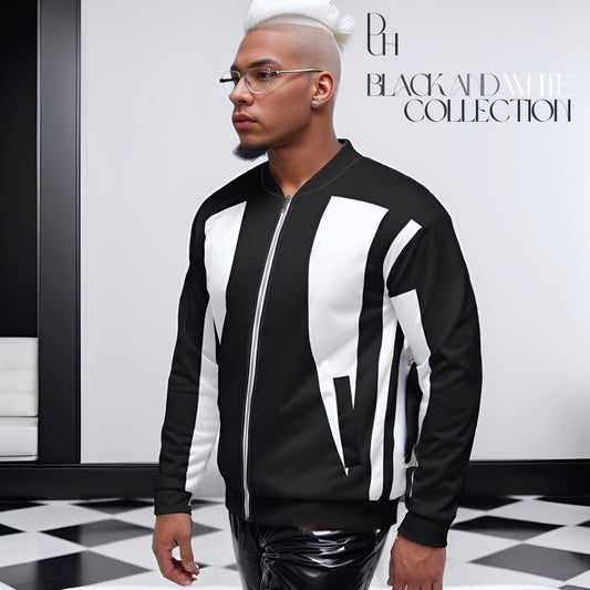 1 B/W Bomber Jacket