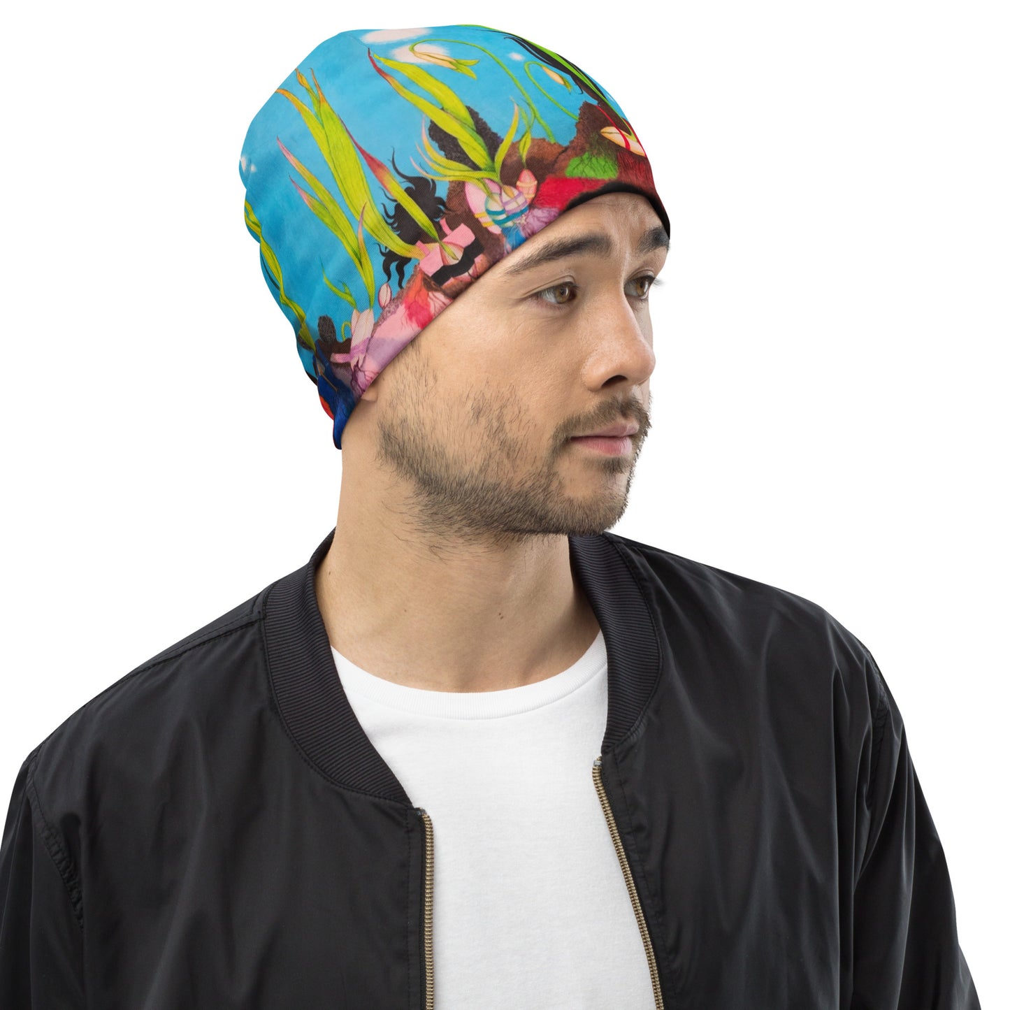 6 All-Over Print Beanie