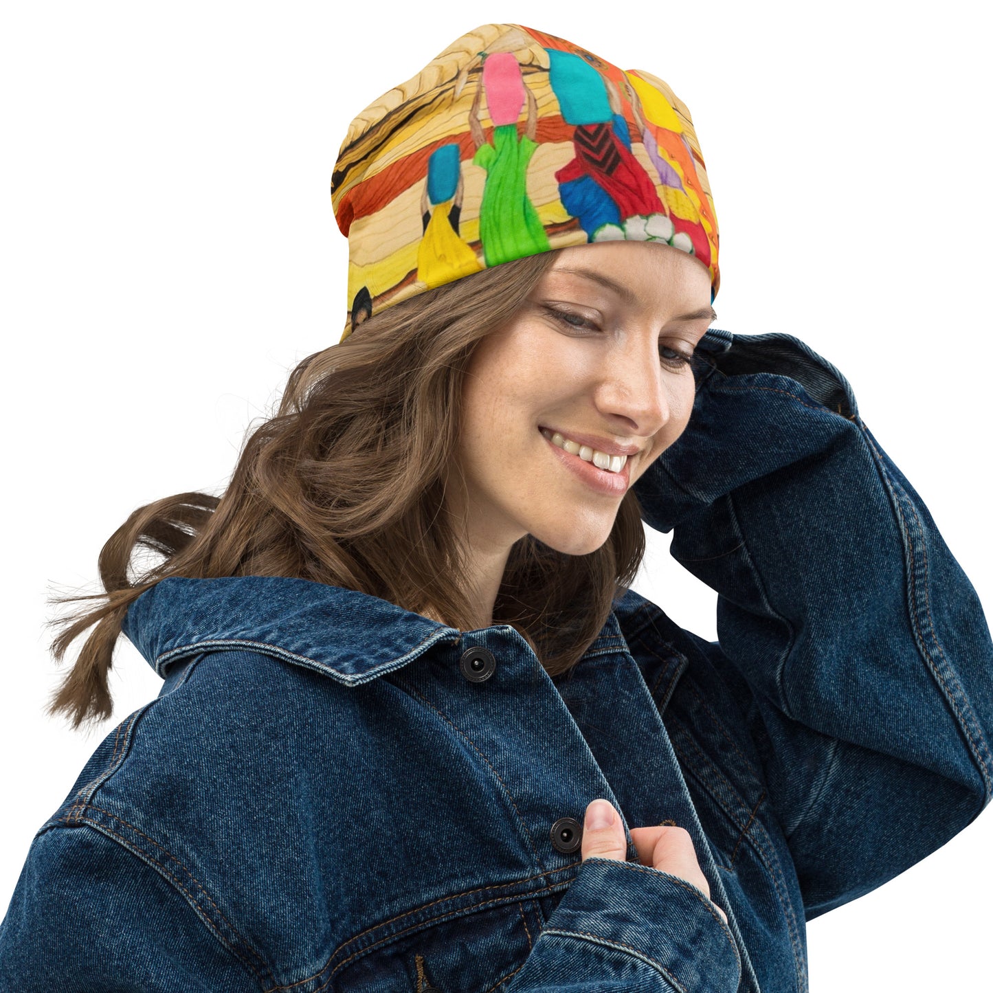 7 All-Over Print Beanie