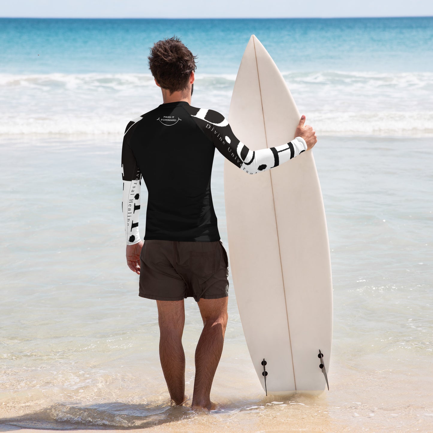 1 B/W Men's Rash Guard