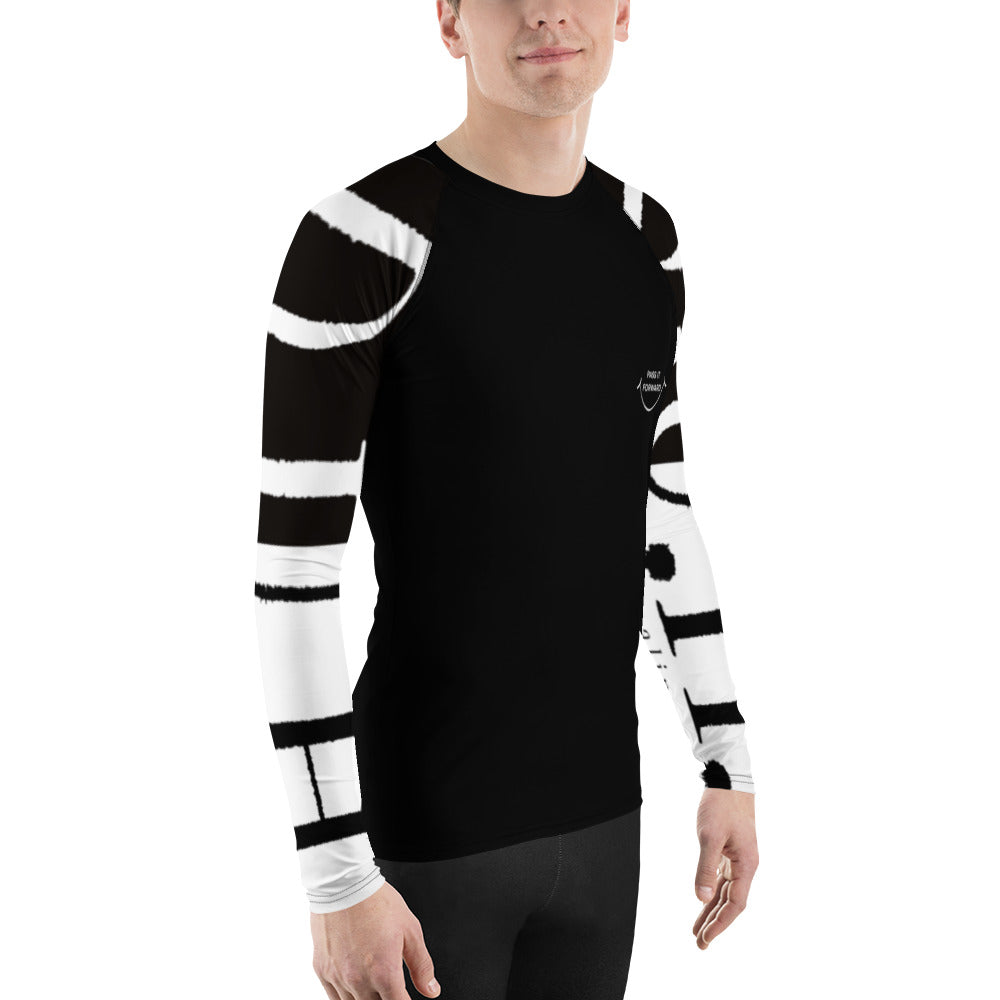 1 B/W Men's Rash Guard