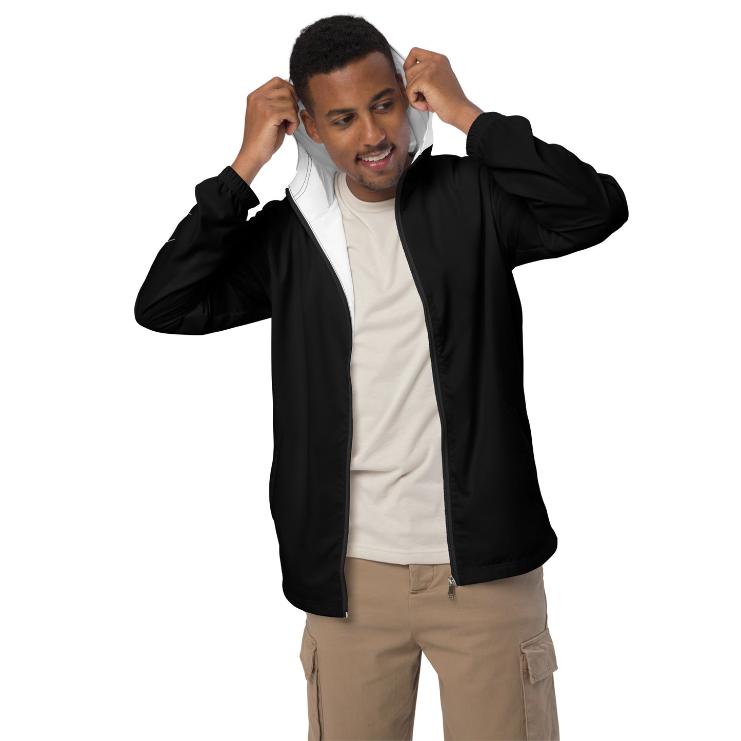1 B/W Men’s windbreaker