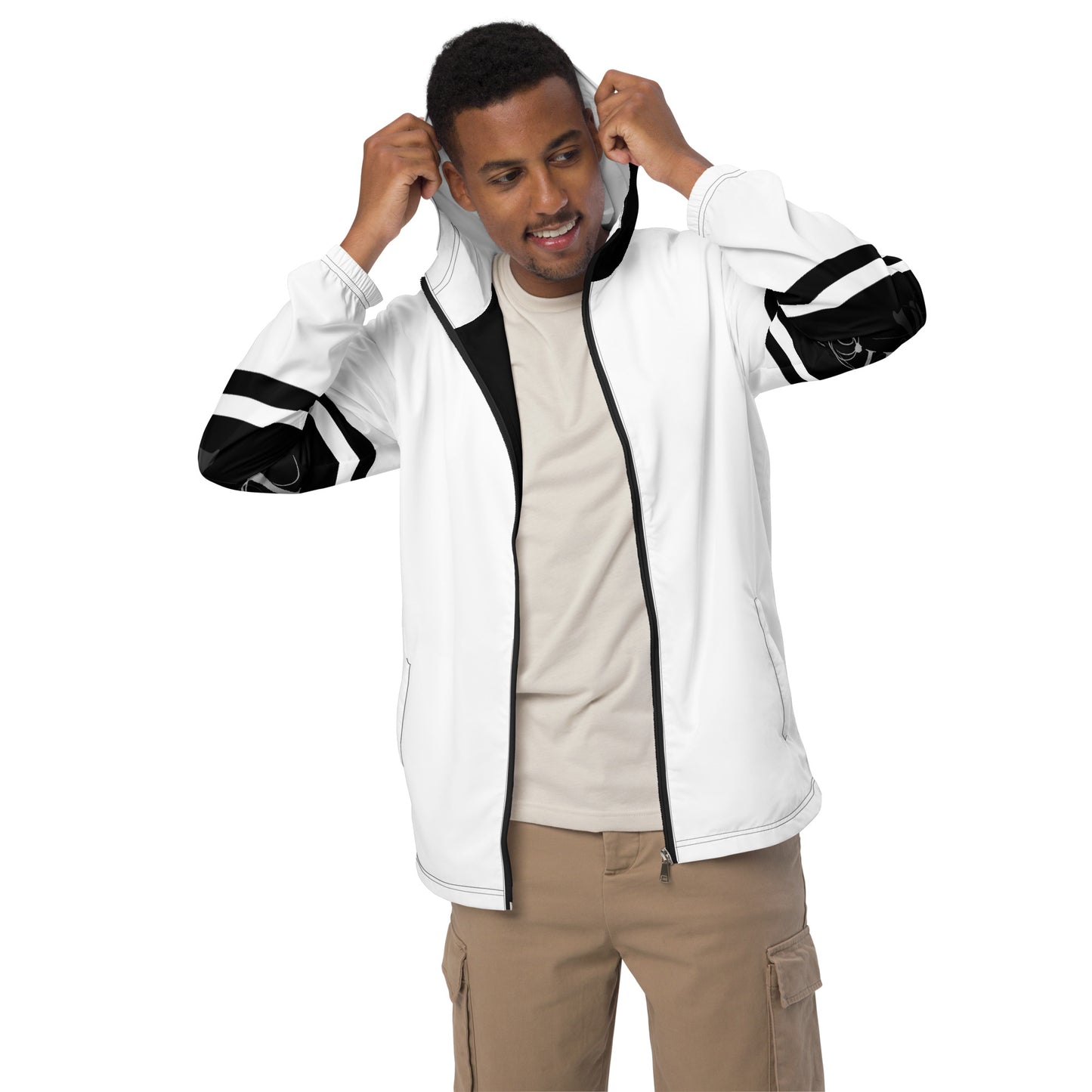 1 B/W Men’s windbreaker