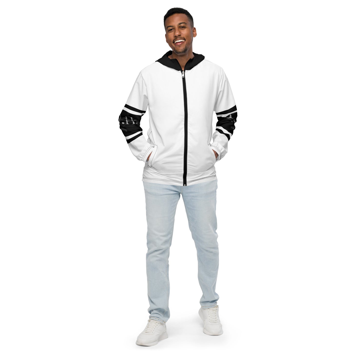 1 B/W Men’s windbreaker