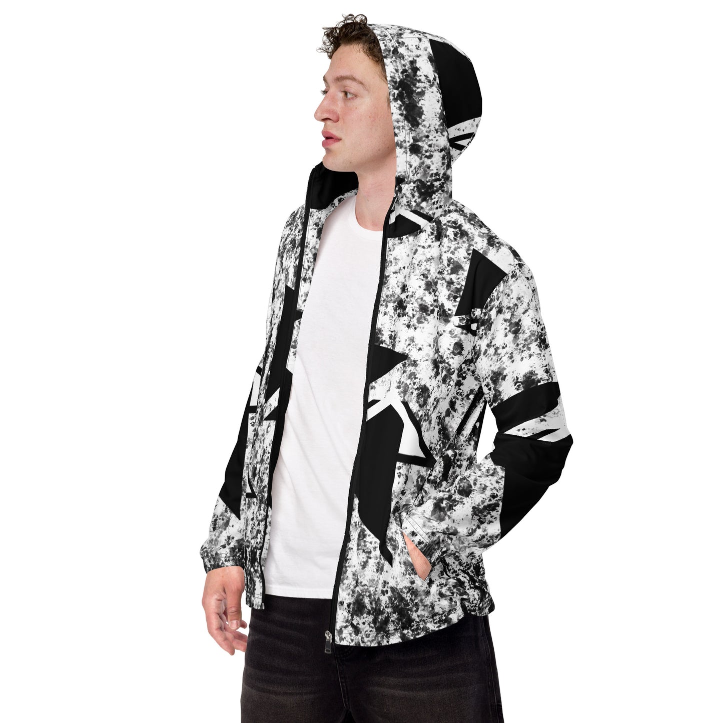 1 B/W Men’s windbreaker