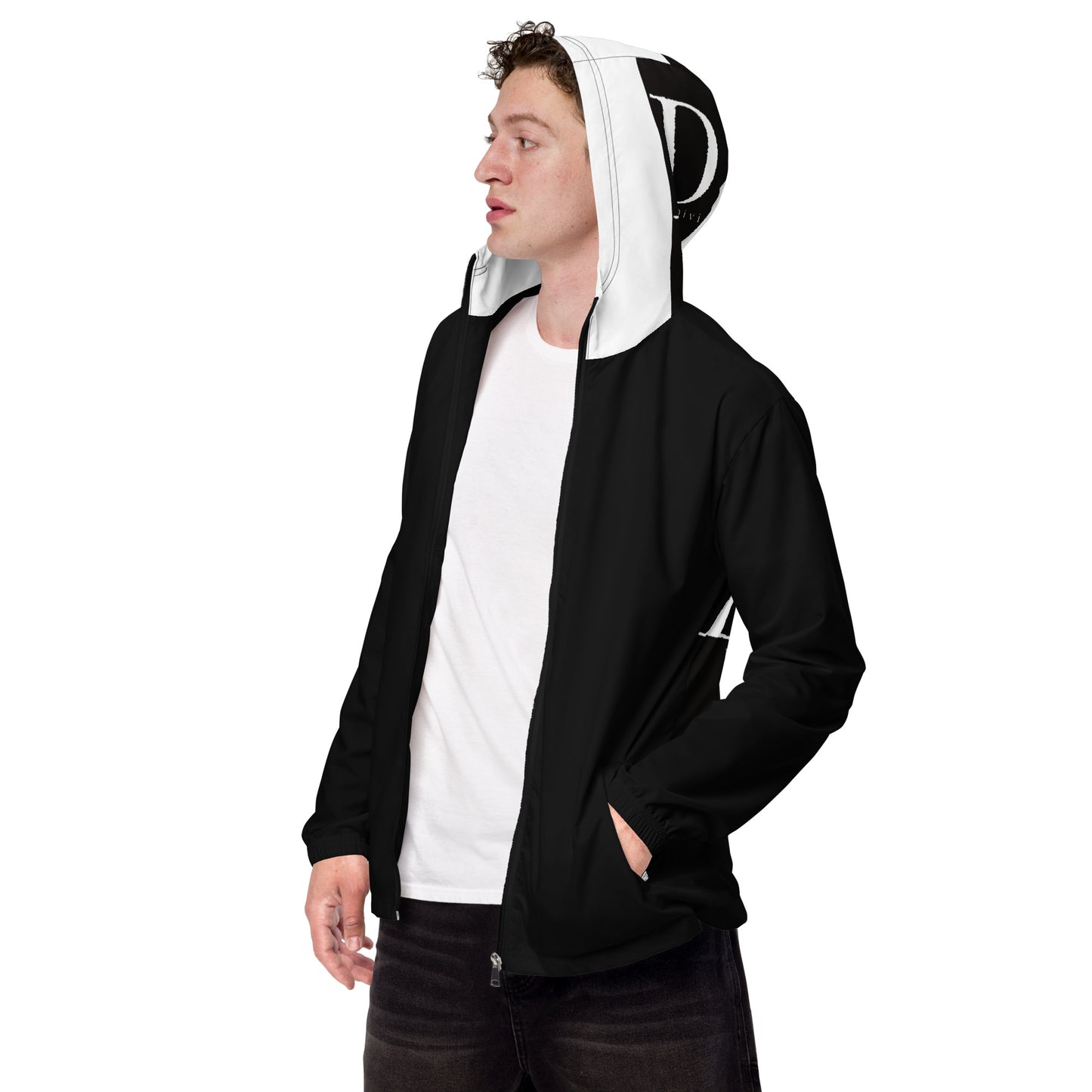 1 B/W Men’s windbreaker