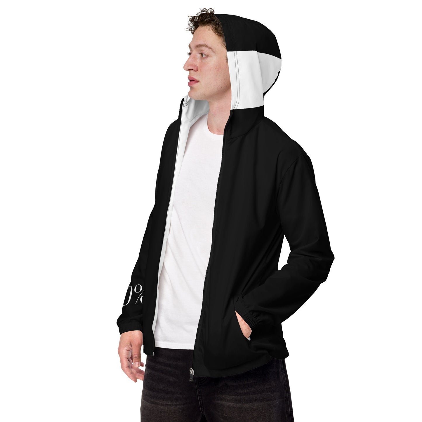 1 B/W Men’s windbreaker