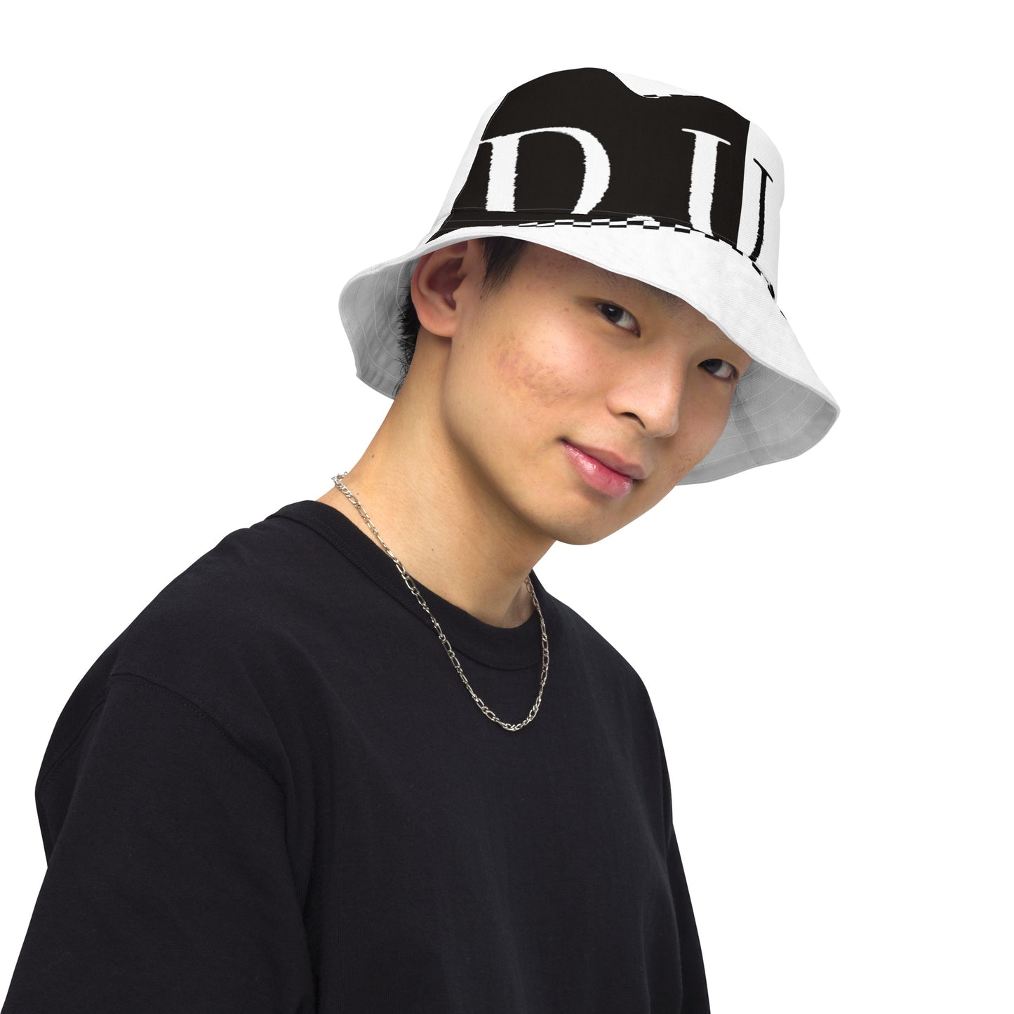 1 B/W Reversible bucket hat