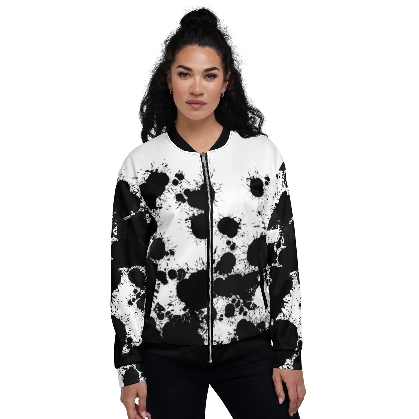 1 B/W 2 Bomber Jacket