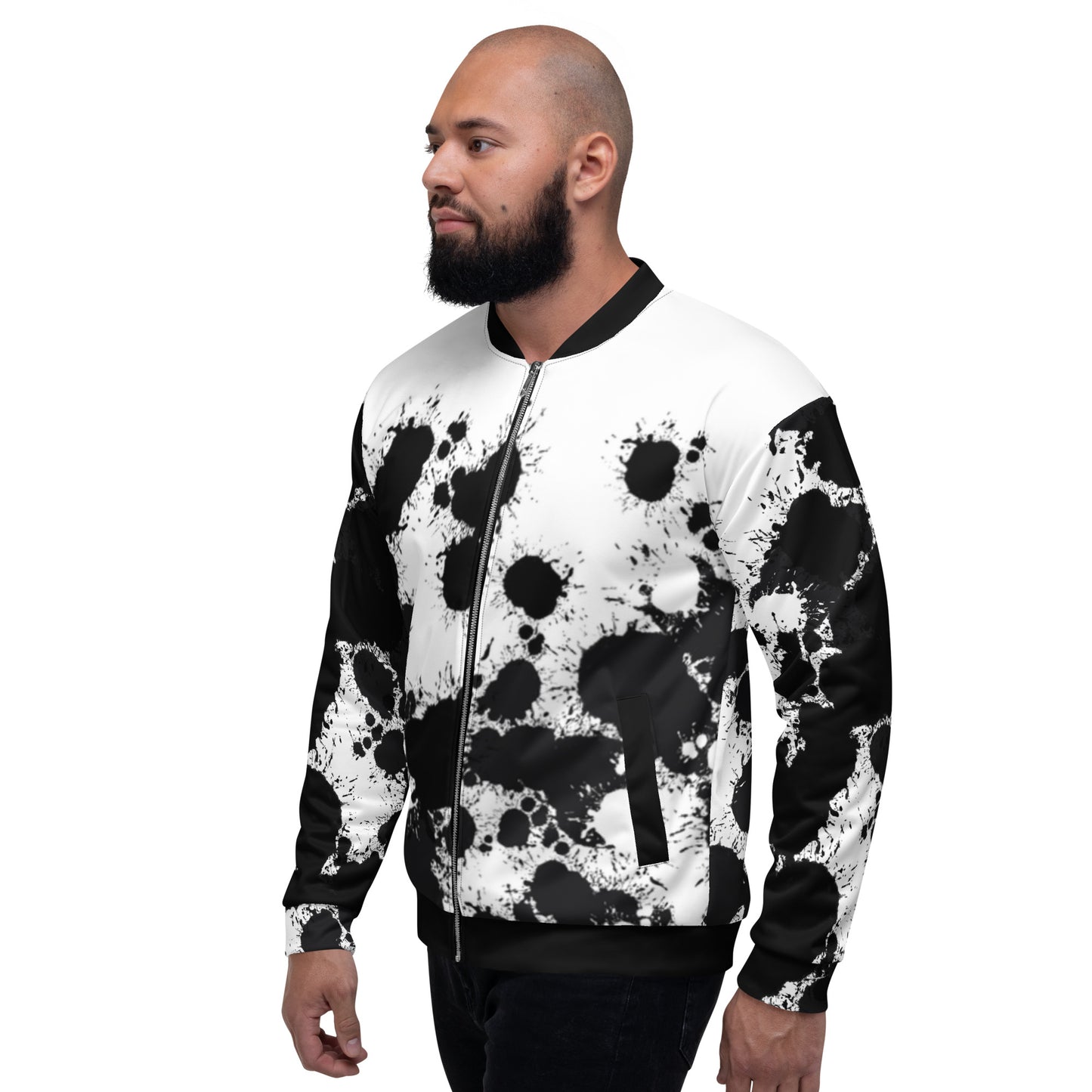 1 B/W 2 Bomber Jacket