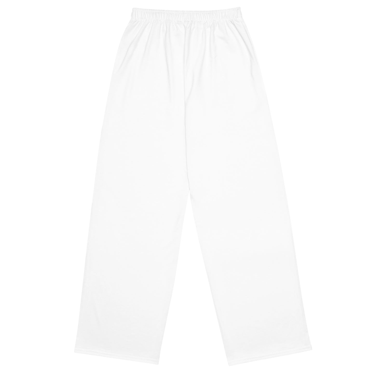 1 B/W All-over print wide-leg pants