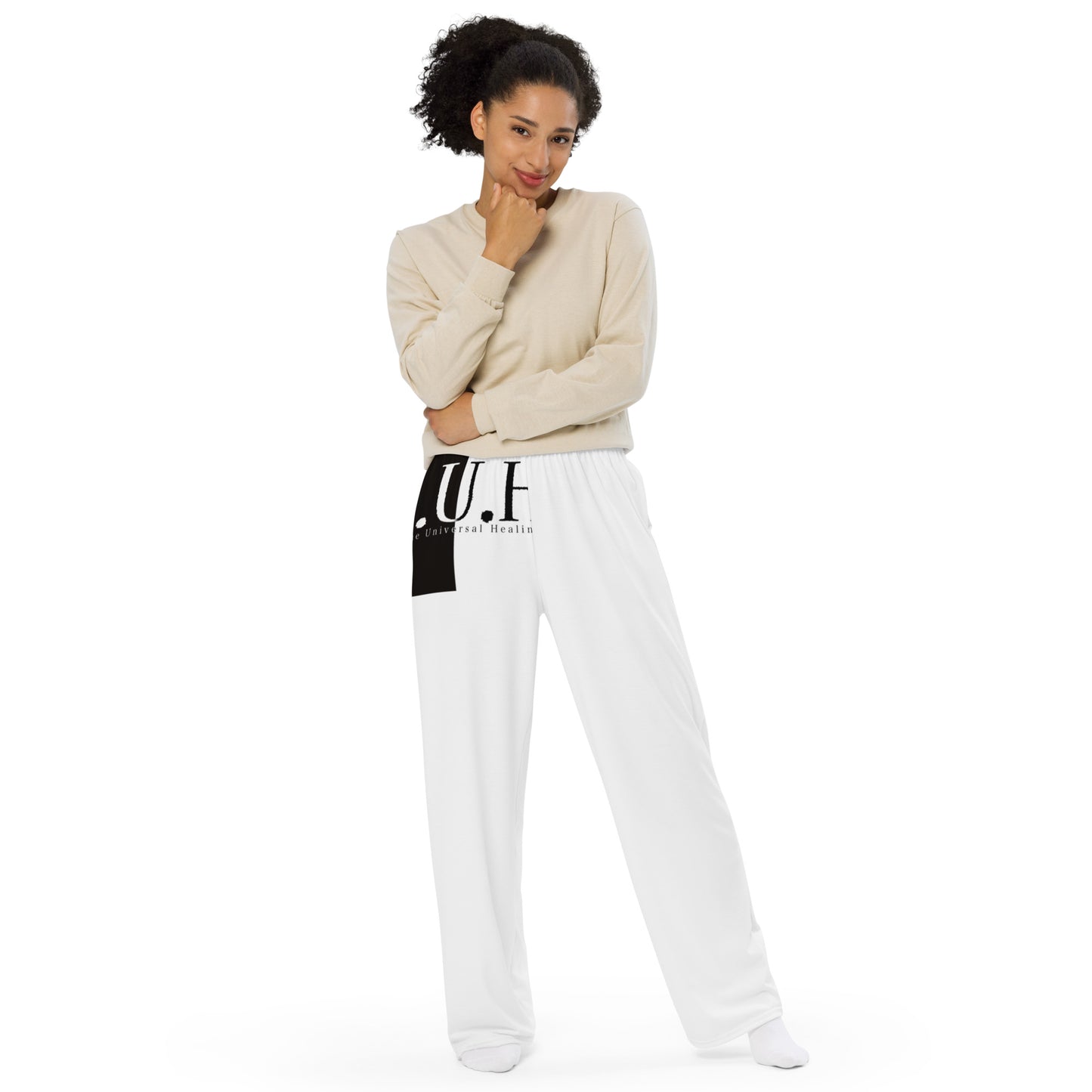 1 B/W wide-leg pants