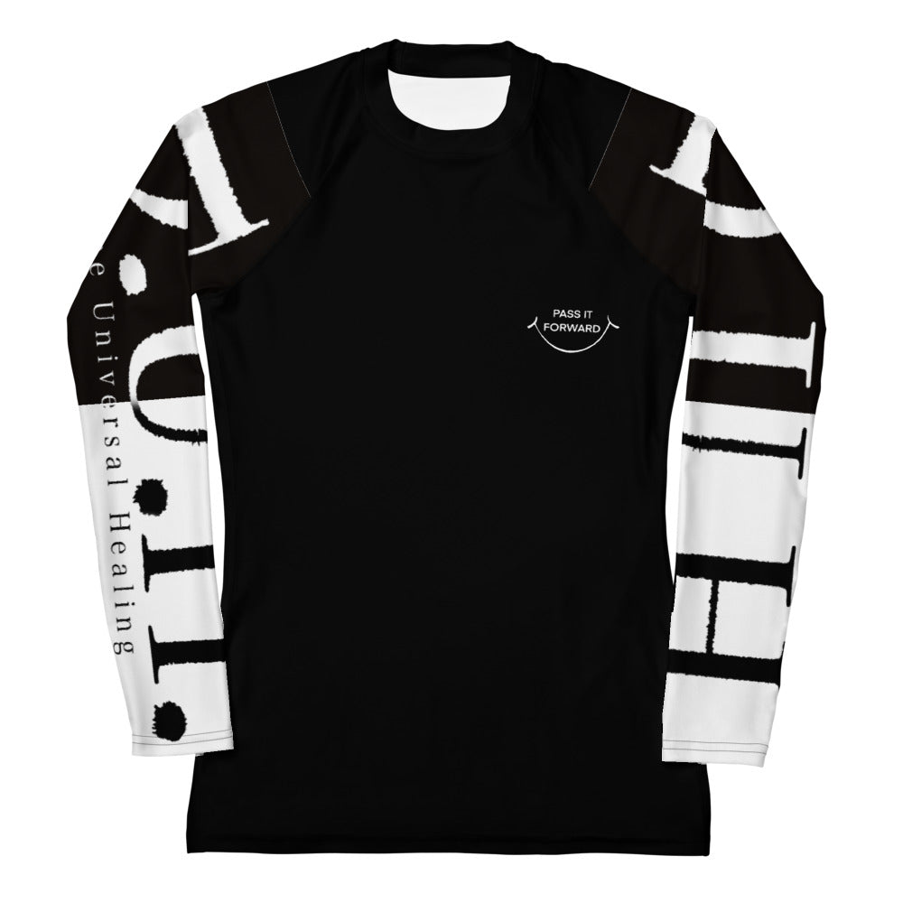 1 B / W Women's Rash Guard