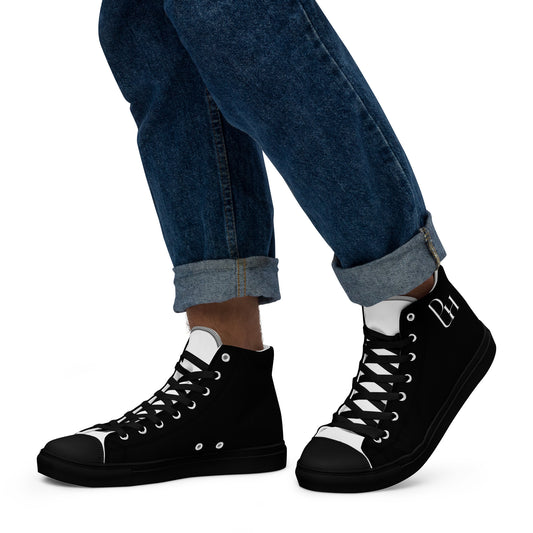Men’s high top canvas shoes