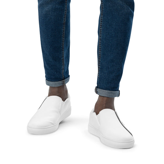 1 B/W Men’s slip-on canvas shoes
