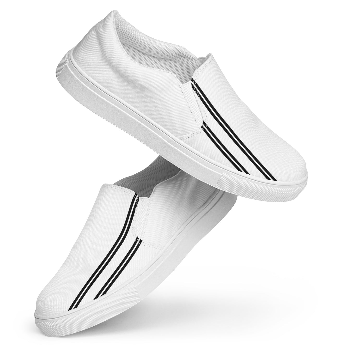 1 B/W Men’s slip-on canvas shoes