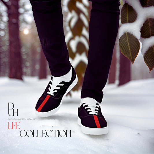 Men’s lace-up canvas shoes