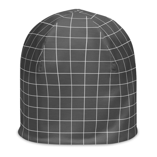 DUH B Gray All-Over Print Beanie