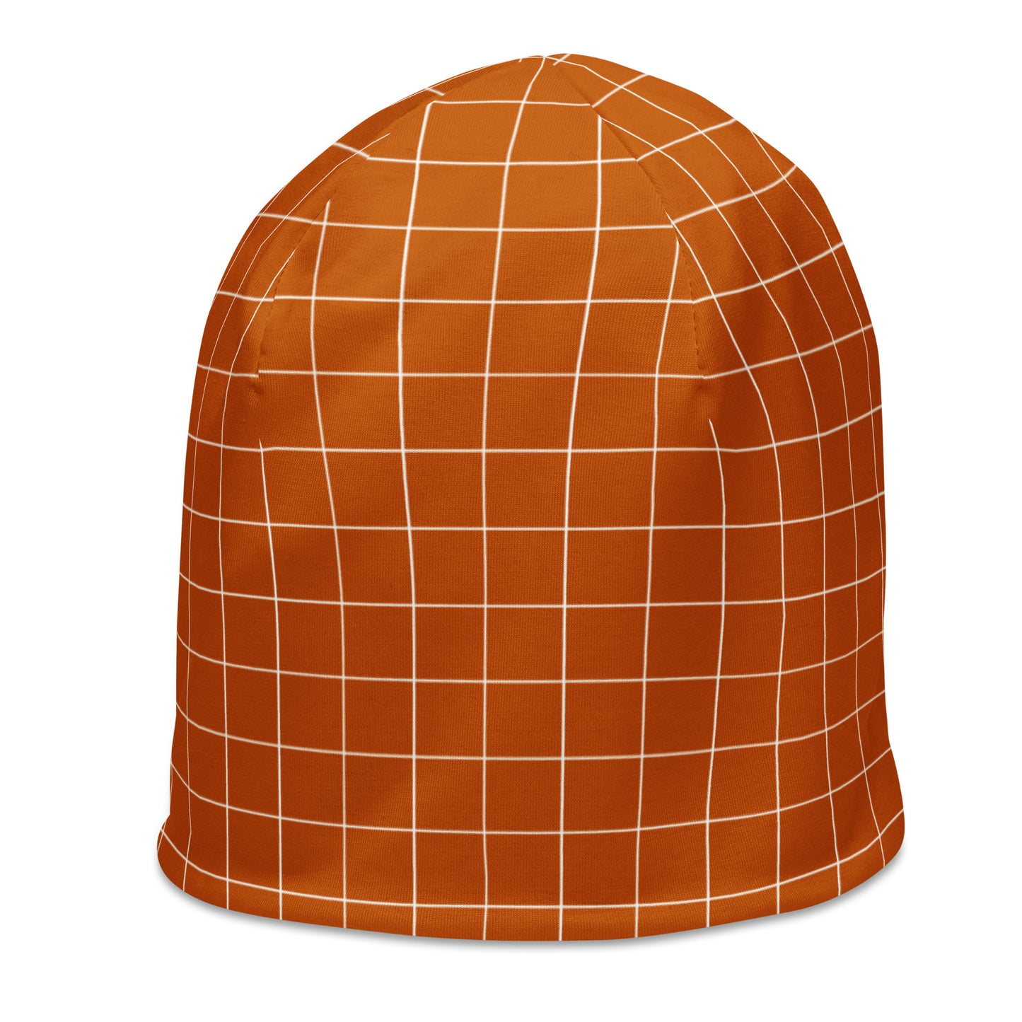 3 DUH B Orange All-Over Print Beanie