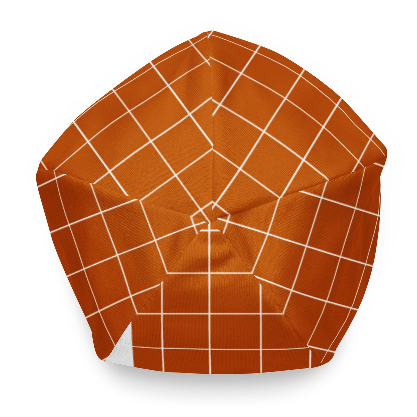 3 DUH B Orange All-Over Print Beanie