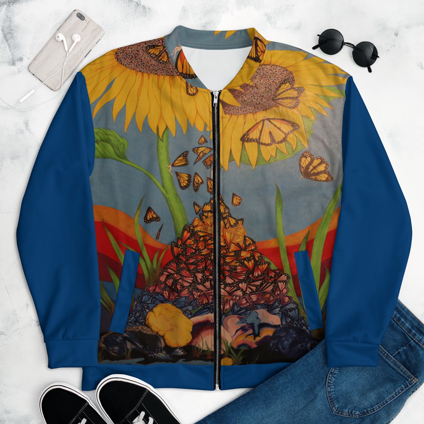 7 DUH 4 Butterfly Bomber Jacket