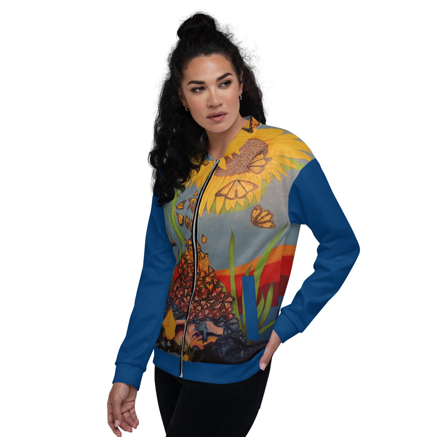 7 DUH 4 Butterfly Bomber Jacket