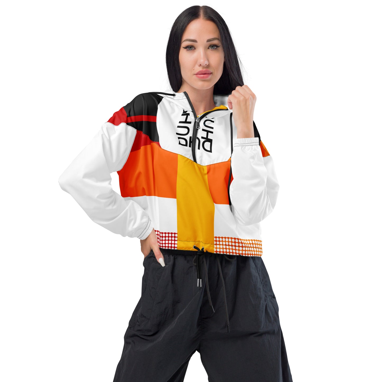 10 So Orange A Women’s cropped windbreaker