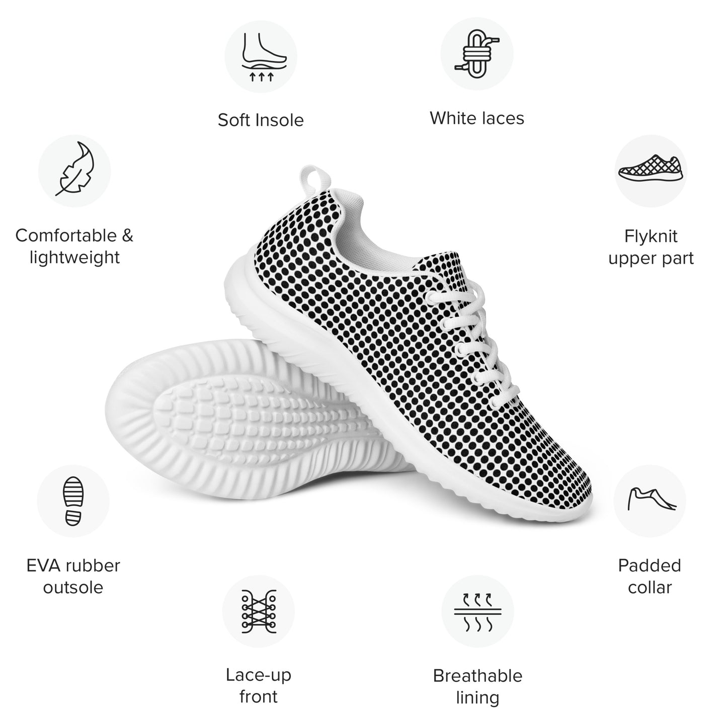 1 B/W Men’s athletic shoes