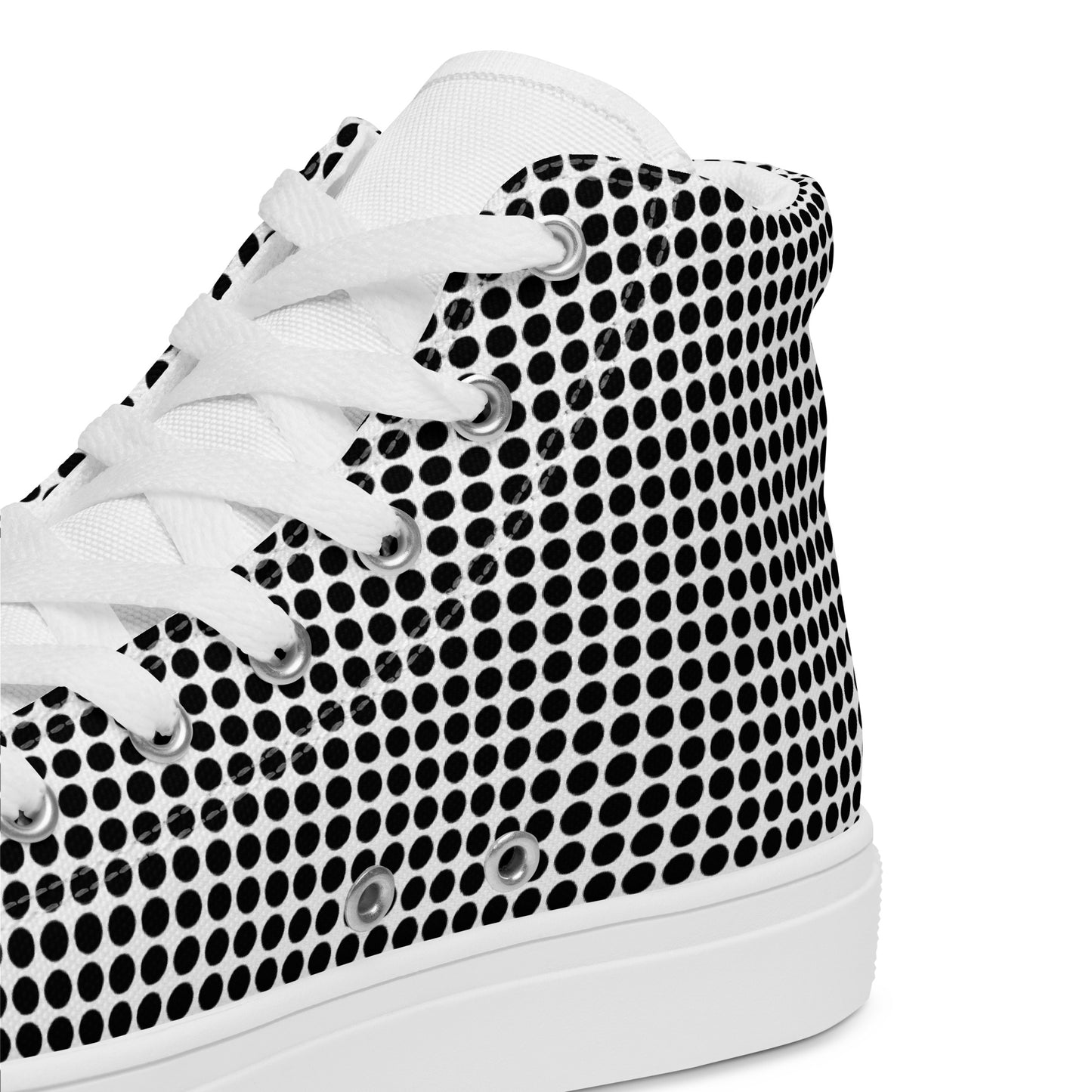 1 B/W Men’s high top canvas shoes