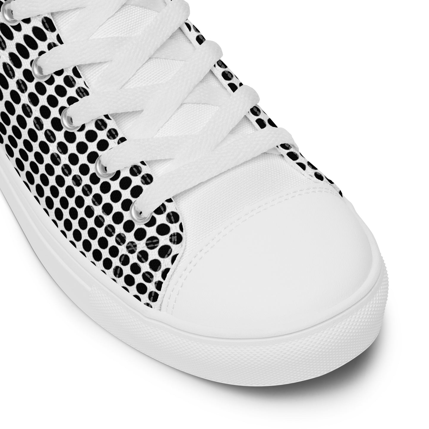 1 B/W Men’s high top canvas shoes