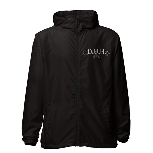 1 B/W lightweight zip up windbreaker