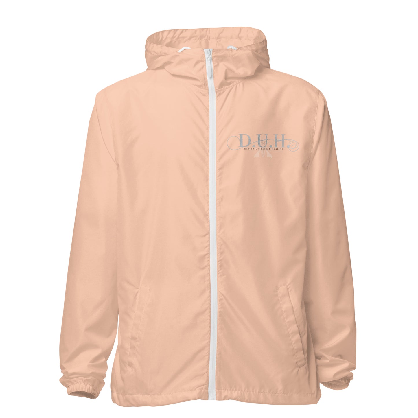 1 B/W lightweight zip up windbreaker
