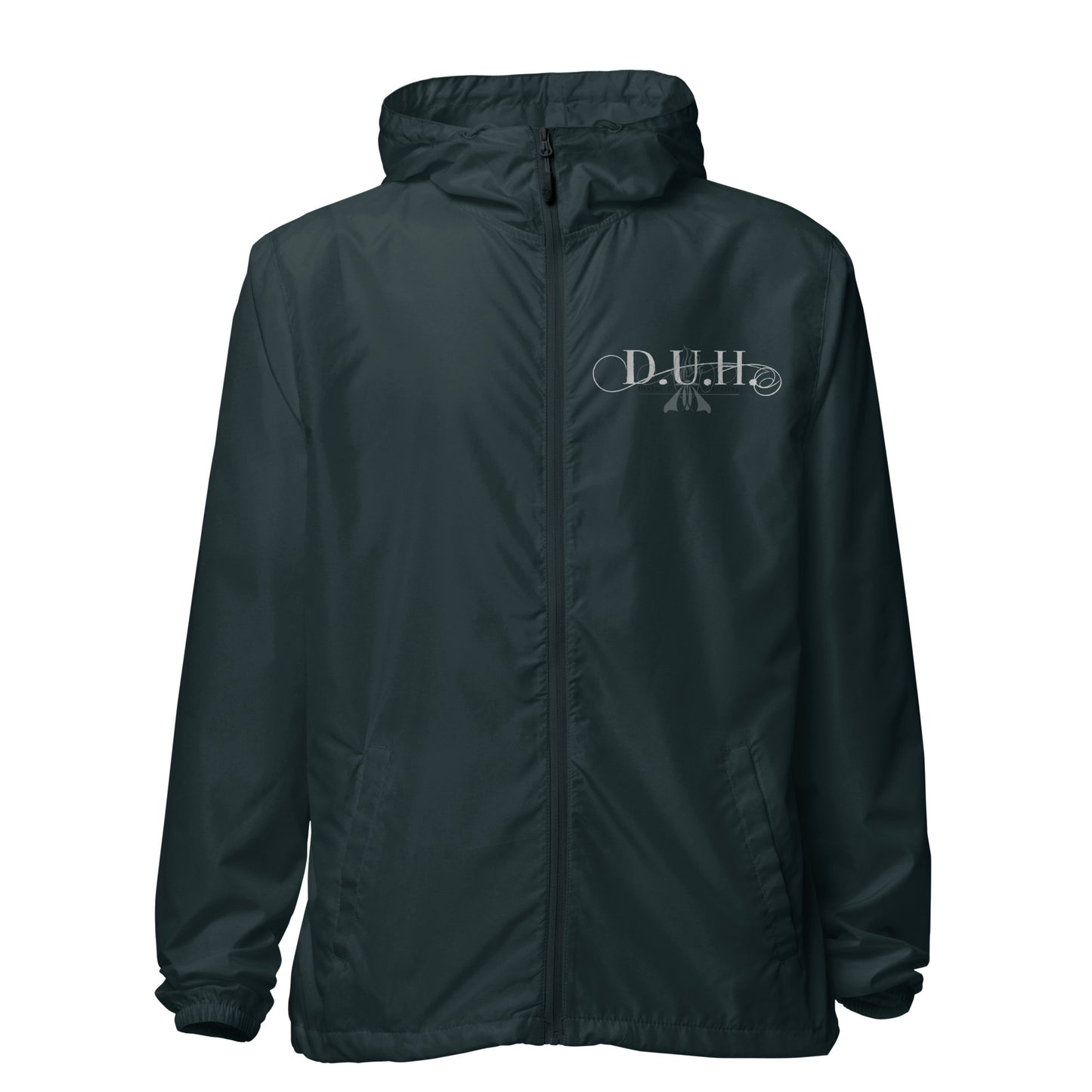 1 B/W lightweight zip up windbreaker