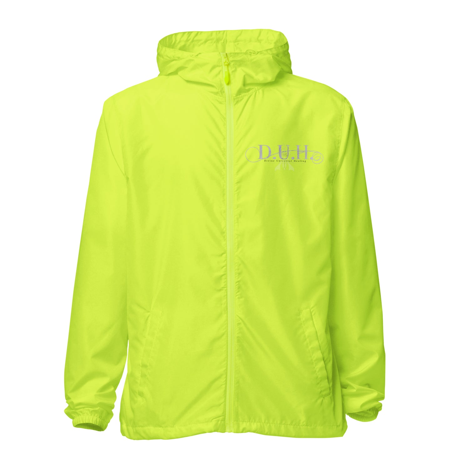 1 B/W lightweight zip up windbreaker