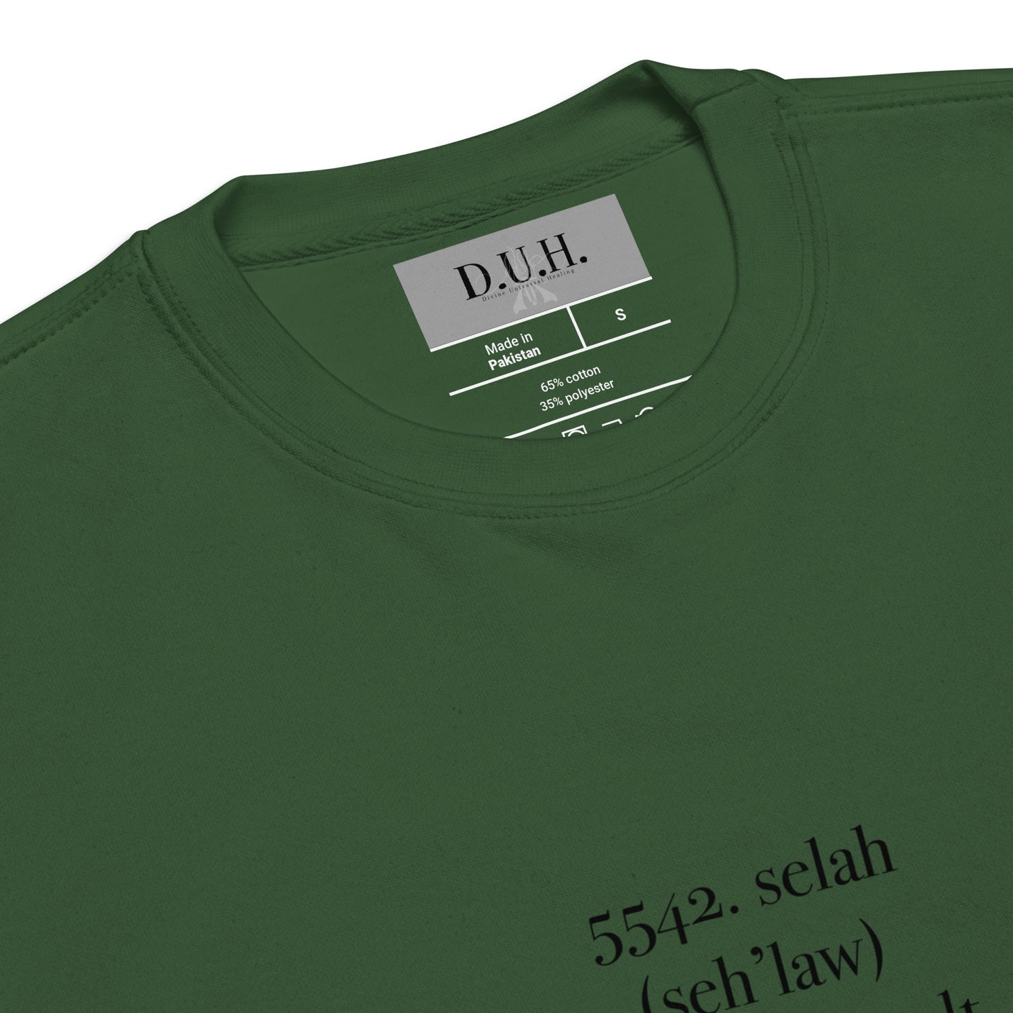 DUH Gallery Selah Premium Forêt Verte Sweatshirt